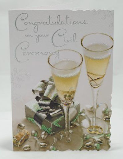 Picture of CONGRATS ON YOU CIVIL CEREMONY CARD